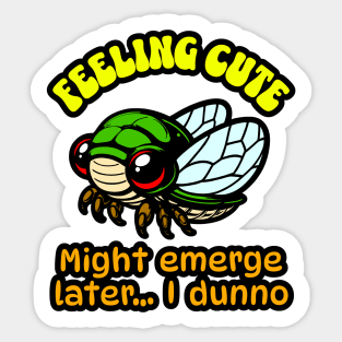 Cute Cicada Sticker